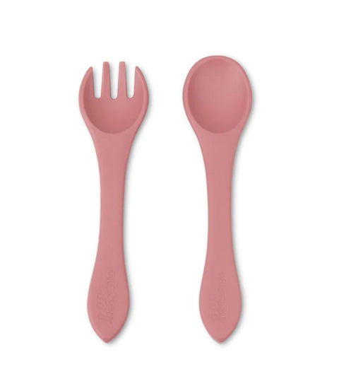 Cuchara & tenedor de silicón MOGGY