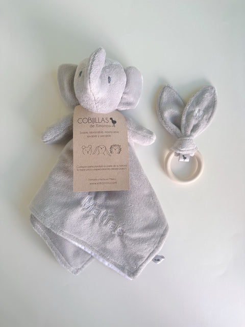 Cobijilla de elefante + mordedera bunny