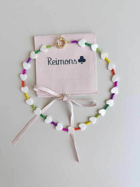 Collar corazones Reimons