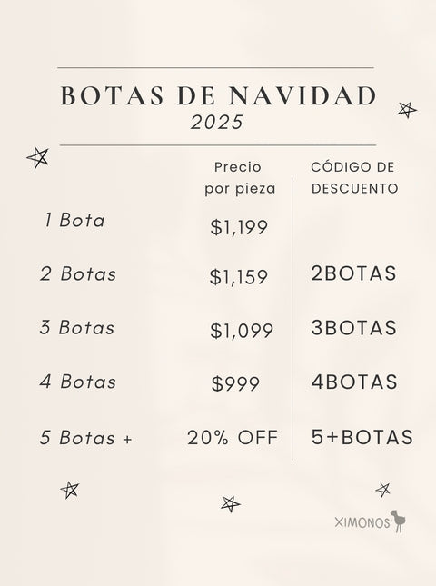 Bota de Navidad Serie Animal