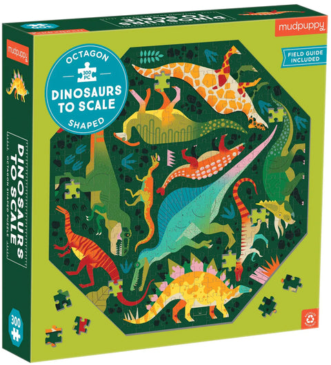 Rompecabezas Dinosaurs to scale