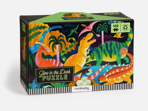Rompecabezas Dinosaurios Glow in the dark